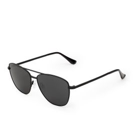 Hawkers Gafas de Sol LAX Negro Montura Metal Doble Puente Aviador Mujer Hombre