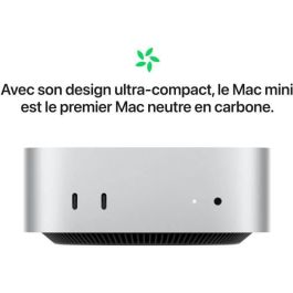 Apple - Mac mini (2024) Chip Apple M4 - 24 GB de RAM - Almacenamiento SSD de 512 GB - CPU de 10 núcleos GPU de 10 núcleos - Plata Apple - Mac mini (2024) Chip Apple M4 - 24 GB de RAM - Almacenamiento SSD de 512 GB - CPU de 10 núcleos GPU de 10 núcleos - Plata