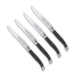 3 Claveles Set 4 Cuchillos Chuleteros Bistro de Acero Inoxidable 11,5 cm, Filo Dentado, Mango ABS, Apto Lavavajillas 3 Claveles Set 4 Cuchillos Chuleteros Bistro de Acero Inoxidable 11,5 cm, Filo Dentado, Mango ABS, Apto Lavavajillas Precio: 13.50000025. SKU: B1DB4VDT77