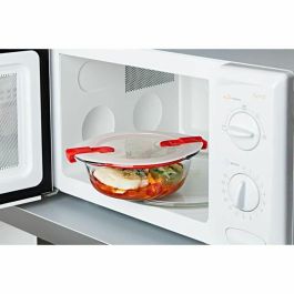 Pyrex PYR3426470284547 Juego de 3 Fiambreras de Vidrio Cook & Heat Redondas con Válvulas de Vapor, Aptas para Microondas - 1,1 L