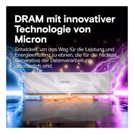 Crucial CP2K16G64C32U5W Pro 32GB Kit (2x16GB) DDR5 6400MT/s CL32 UDIMM Blanco, Intel XMP 3.0 y AMD EXPO