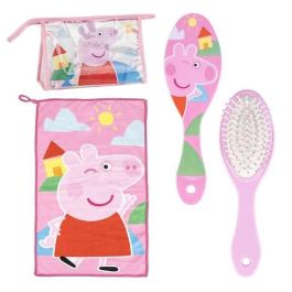 Cerdá Neceser de Aseo y Viaje para Accesorios Peppa Pig Infantil - Color Rosa, 23x15x8 cm, para +3 años
