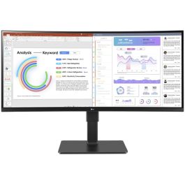 LG 34BQ77QB-B Monitor UltraWide IPS 34 pulgadas UWQHD (3440x1440) 5ms 2xHDMI DisplayPort USB-C VESA Altavoces