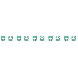 Digitus Clips de Color para Cables Patch RJ45 Cat5e/6, PVC, Verde, 100 Unidades