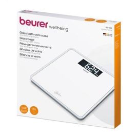 Beurer GS-400 Báscula Digital de Baño de Vidrio con Pantalla LCD, Capacidad 200kg