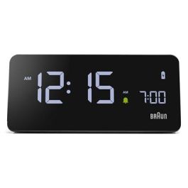 Reloj Despertador Digital Base Carga Qi Negro 14X6,35X14Cm BRAUN BC-21-B