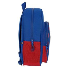 Mochila Escolar F.C. Barcelona Azul Granate 32 X 38 X 12 cm