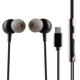 Muvit Auriculares M1C Internos Magnéticos con Micrófono y Control de Volumen Tipo-C, Negro Precio: 20.78999978. SKU: S7812088