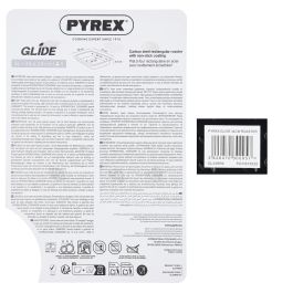 Fuente Rectangular Horno Acero Glide Pyrex® 34x24 cm