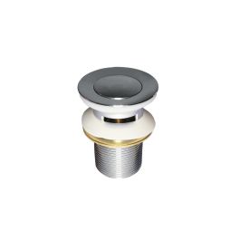 Edm Válvula de lavabo "clic-clac" con rebosadero, Cromado, PVC, Ø 6 x 8 cm Precio: 17.69000035. SKU: S7914741