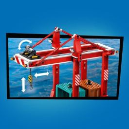LEGO 60422 City El Puerto y el Barco Mercante, juguete de construcción para 8+ años