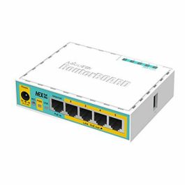MIKROTIK hEX PoE lite Router Ethernet Rápido, PoE, 16MB Flash, 64MB RAM, Blanco
