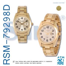 Reloj Unisex Sami con Fecha 12 Horas, Correa Acero, Resistente al Agua 3 ATM Precio: 25.3253. SKU: B1BPP6W74J