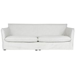 DKD Home Decor Sofá Beige 110 x 86 x 260 cm - Lino, 7 Cojines, Desenfundable