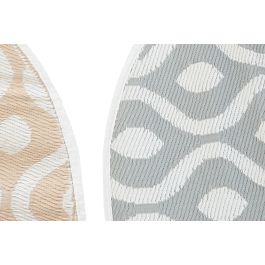 DKD Home Decor Alfombra Beige Gris 150 x 1 x 150 cm (6 Unidades)