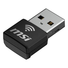 MSI Nano Adaptador Wifi6 USB GUAX18N - WiFi 6 (802.11ax), 2.4GHz/5GHz, USB 2.0, Compatible con Windows 10/11