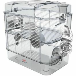 Zolux Rody3 duo Jaula 2 Niveles para Hámster, Ratón y Jerbo - Transparente con Rueda y Tubos L 41 x An 27 x Al 40.5 cm Blanco Precio: 51.68999968. SKU: S7139162