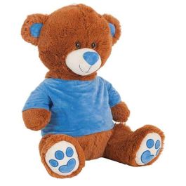 Oso camiseta terciopelo rosa/azul surt. 50 cm Oso camiseta terciopelo rosa/azul surt. 50 cm