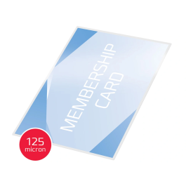 Gbc Bolsa de plastificar para tarjetas de crédito 54 x 86 mm 2x125 micras caja de 100 unidades