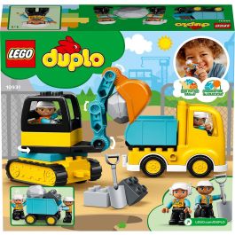 LEGO 10931 Camión y Excavadora con Orugas Set de Construcción Duplo para Niños y Niñas con 20 Piezas