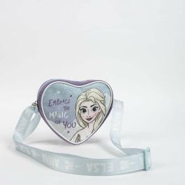 Cerdá Bolso Corazón Frozen, Bandolera Infantil con Forma de Corazón, Color Azul, Medidas 15x14x4 cm, para Niñas y Niños de 3+ Años