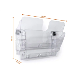 Durable Expositor de Pared con 2 Compartimentos Magnéticos Transparentes para Folletos A4 Horizontal Precio: 46.78999941. SKU: B12F6WN8AE