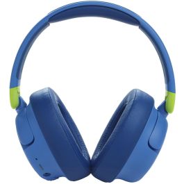 JBL JR460 NC Auriculares Over-Ear Inalámbricos con Cancelación de Ruido para Niños, Bluetooth 5.0, Azul