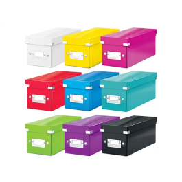 Leitz 143x147x352 mm Caja de almacenamiento Click&Store CD Box, Violeta