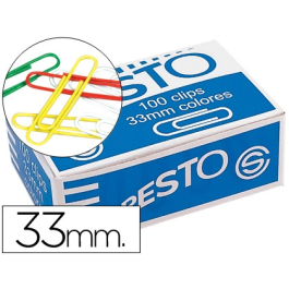 Presto Clips Nº 2 33 mm Colores Surtidos Caja 100 Unidades Precio: 1.49999949. SKU: B14PS8V286