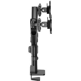 Neomounts DS65S-950BL2 Soporte de Mesa para 2 Monitores de 24-34" (61-86cm) hasta 11kg, Resorte de Gas, Pinza/Atornillado, Negro