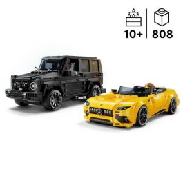 LEGO 76924 Speed Champions: Set de Construcción con Coches Mercedes-AMG G 63 y Mercedes-AMG SL 63, Juguete para Niños y Coleccionistas