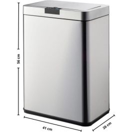 COCINA MOVE Cubo de basura automático DAYTONA - 60L - Acero inoxidable con fleje