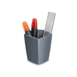 Cep Cubilete portalápices mineral plástico color gris 75x75x95 mm Precio: 3.50000002. SKU: B1BZQGHVRQ