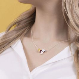 PEERS HARDY Collar Colgante Snoopy y Woodstock de Corazón en Cadena - Regalo Peanuts
