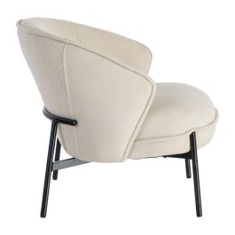 Sillón Beige Tejido-Metal 70 X 75 X 70 cm