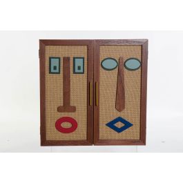 DKD Home Decor Caja Organizadora Decorativa Moderna de MDF en Tonos Marrón, Rojo y Azul – Medidas 13x30x30 cm – Pack de 2 Unidades DKD Home Decor Caja Organizadora Decorativa Moderna de MDF en Tonos Marrón, Rojo y Azul – Medidas 13x30x30 cm – Pack de 2 Unidades