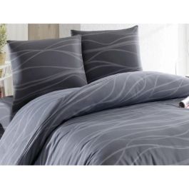 Juego de Cama ASI8681181861257 - 1 Funda Nórdica 220x240 cm + 2 Fundas de Almohada 60x60 cm - Algodón/Poliéster Gris