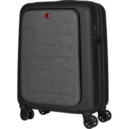Wenger Maleta de Cabina Syntry con Compartimento para Portátil 14", 4 Ruedas Pivotantes, Negro/Gris, 36L
