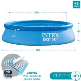 Piscina hinchable redonda easy set con depuradora filtro (capacidad 3077 litros) 305x61 cm Piscina hinchable redonda easy set con depuradora filtro (capacidad 3077 litros) 305x61 cm