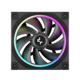 Deepcool FL12 ARGB - Ventilador para PC 120 mm Negro con Iluminación ARGB, Control PWM, Rodamiento FDB, 9 Aspas, 500-2150 RPM, 55 CFM, 32 dB
