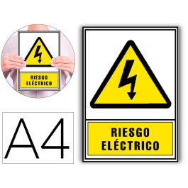 Archivo 2000 Señal "Riesgo Eléctrico" 210x297 Pvc Amarillo