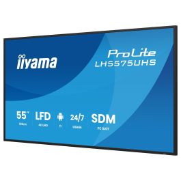 iiyama LH5575UHS-B2AG Pantalla Digital 55" LCD 4K UHD 3840x2160 16:9 HDMI DP USB 24/7 Wifi Señalización Digital