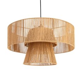 Lámpara Techo Natural Cuerda de Papel 50 X 50 X 43 cm Precio: 93.5088. SKU: B137N4SJ47