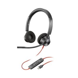 HP Poly Blackwire 3320 Auriculares USB-C, Cascos con Micrófono, Diadema, Confortables, Sonido Superior para Empresa