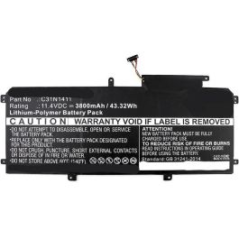 CoreParts Laptop Battery for Asus 41.70Wh Li-Pol 11.55V 3610mAh Black, U305CA6Y30, U305F 13.3 inch, U305FA5Y10, U305FA5Y71, U305L, UX305CA, UX30 Precio: 83.49999944. SKU: B19AF93VK5