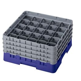 CAMBRO - 25S800-186 - Cesta de lavado 25 comp. 4 alturas - 8,7 cm Ø máx. - alt. máx. 21,7 cm - 50 x 50 x 26,7 cm - Azul marino Precio: 91.50000035. SKU: B13QGMNQVK