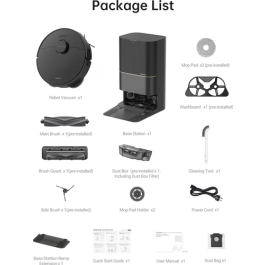 Dreame Robot Aspirador L40 Ultra con Mopa Extraíble y Elevable, Cepillo Lateral Extensible y Elevable, 11.000 Pa - DRE1726072460171