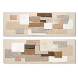 Cuadro Urban DKD Home Decor Beige Blanco 3 x 50 x 150 cm (2 Unidades) Precio: 73.50000042. SKU: B1J542Y5AE