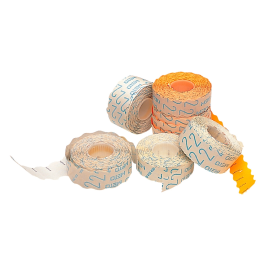 Meto Etiquetas Marcaprecios Adhesivas Onduladas Blancas 32x19 mm 2 Rollos 1000 Etiquetas