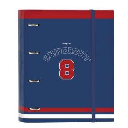 Carpeta de anillas Safta University A4 Rojo Azul marino (27 x 32 x 3.5 cm) Precio: 7.79000057. SKU: S4306876